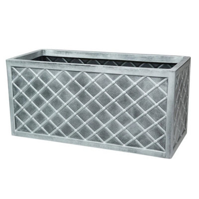 Strata Lazio Rectangular Trough Blue (70cm)