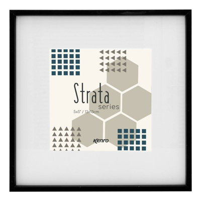 Strata Photo Frame Black 10x10
