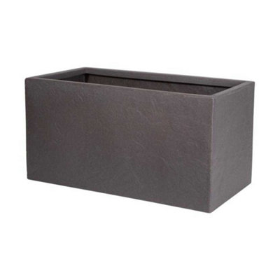 Strata Riven Rectangular Trough Cappuccino (60cm)