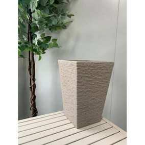 Strata Tall 30cm Slate Sandstone Planter