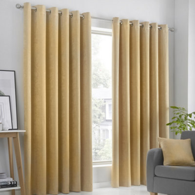 Strata Triple-Woven Dimout Eyelet Curtains