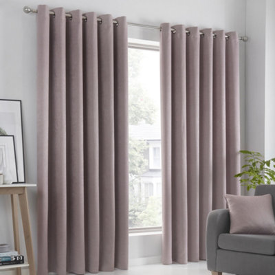 Strata Triple-Woven Dimout Eyelet Curtains