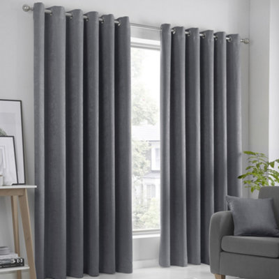 Strata Triple-Woven Dimout Eyelet Curtains