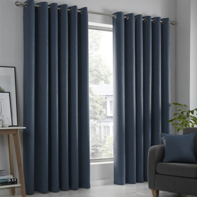 Strata Triple-Woven Dimout Eyelet Curtains