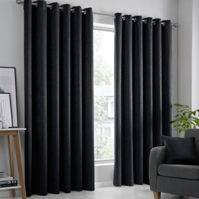 Strata Triple-Woven Dimout Eyelet Curtains