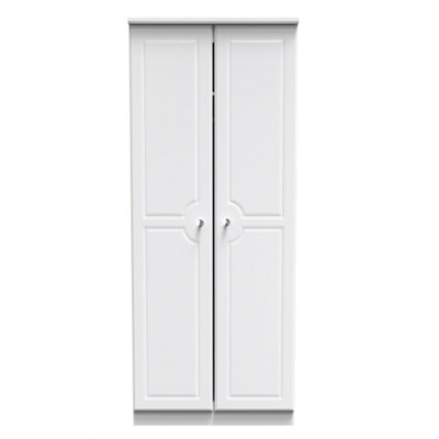 Stratford 2 Door Wardrobe in White Ash (Ready Assembled)