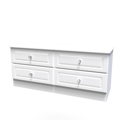 Stratford 4 Drawer Bed Box in White Ash (Ready Assembled)