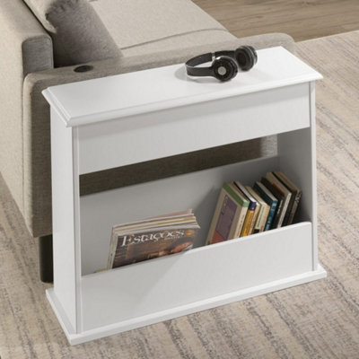 Stratford Sofa End Magazine Table White Shabby chic