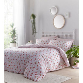 Strawberry Fields Single Duvet Cover and Pillowcase