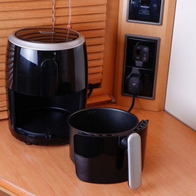 Streetwize 1.7L 1000W Healthy Low Fat Oil Free Rapid Air Fryer Cooker with Digital Display - 4
