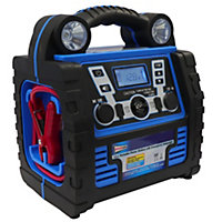 Streetwize 12v 6in1 Power Pack with Jumpstart for all cars, Inverter, Compressor, USB & LED