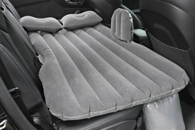 Streetwize Camping Travel Inflatable Back Seat Car Single Air Bed Mattress Grey DIY at B Q