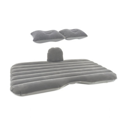 Streetwize Camping Travel Inflatable Back Seat Car Single Air Bed Mattress Grey