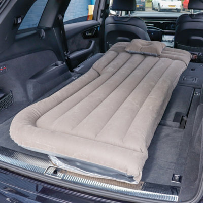 Streetwize Camping Travel Inflatable Rear Car Boot Double Air Bed Mattress Grey