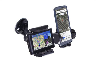 Streetwize Car Windscreen Ipod Phone & Sat Nav Twin Double Device Holder