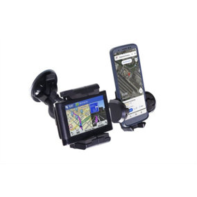 Streetwize Car Windscreen Ipod Phone & Sat Nav Twin Double Device Holder