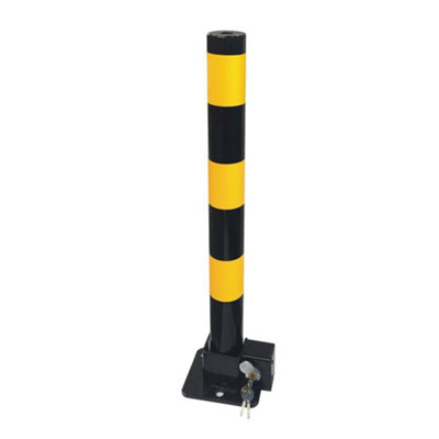 Streetwize Folding Robust Security Parking Post Driveway Bollard with ...