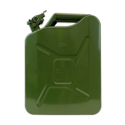 Streetwize Heavy Duty Steel 20 Litre Fuel Oil Jerry Can Un Approved 