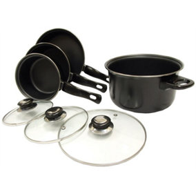Streetwize Kitchen 7 Piece Cookware Pan Set