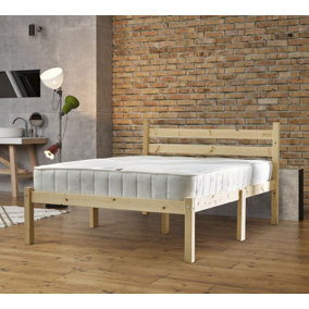 Strictly Beds and Bunks Somerset 3ft Single Solid Pine Bed Frame, Heavy Duty