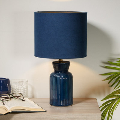 Striking stripe Blue Table Lamp