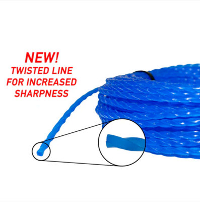 Strimmer Line Blue Twist 1.6mm x 15m