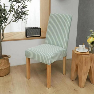 Stripe Dining Chair Covers Washable Stretch Chair Slipcover Removable ...