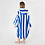 Stripe Poncho Towel Hooded Absorbent Bath Robe