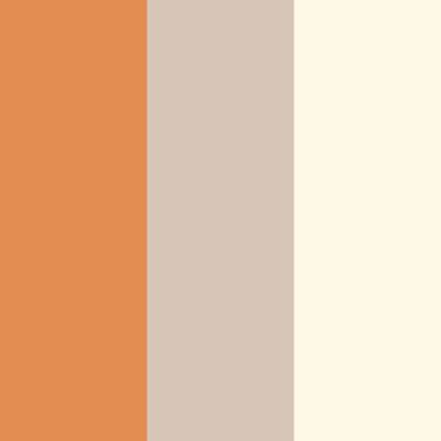 Stripe Wallpaper - Orange / Coffee / Cream - E40915