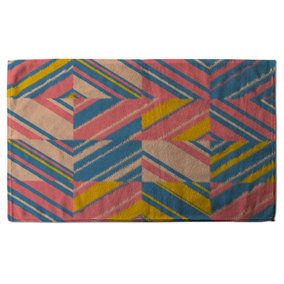 Striped bright geometric pattern (Bath Towel) / Default Title