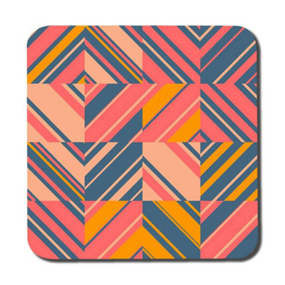 Striped bright geometric pattern (Coaster) / Default Title
