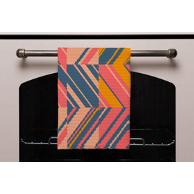 Striped bright geometric pattern (Kitchen Towel) / Default Title