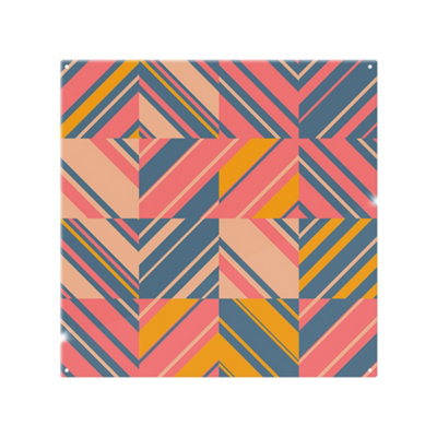 Striped Bright Geometric Pattern Splash Back designer style