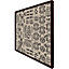 Striped egyptian theme with ethnic and tribal motifs (Picutre Frame) / 12x12" / Brown