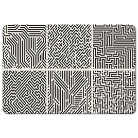 striped geometric patterns (Placemat) / Default Title