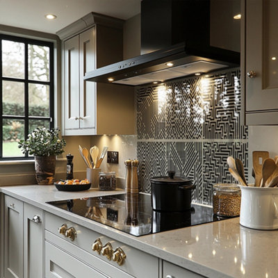 Striped Geometric Patterns Splash Back designer style