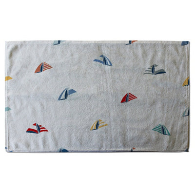 Striped Sailboats (Bath Towel) / Default Title