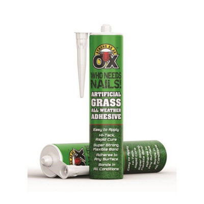 Strong As An OX Artificial Grass All Weather Adhesive Rapid Cure Bond 290mL