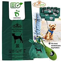 Strong Dog Poo Bags Compostable Puppy Poop Large Tie Handles Biodegradable 120pc