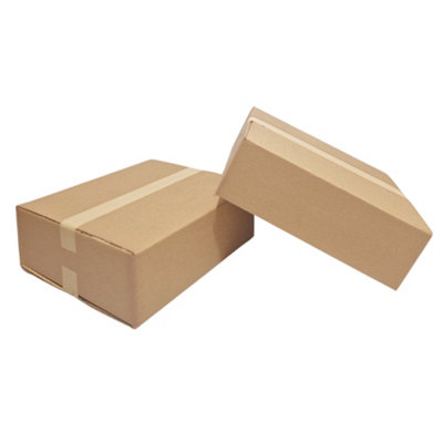 Strong Double Wall Cardboard Boxes 16.5" x 14" x 4" 19 Litres Storage Packing Moving House Sturdy Shipping Boxes (Pack of 25) - 6