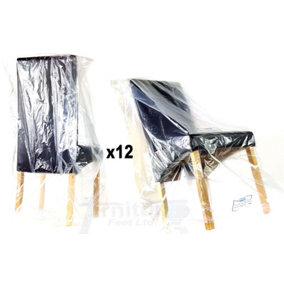 Strong Heavy Duty Dining Office Footstool Sofa Furniture Dust Sheet Storage Bag Moving Removal Cover Dining Bag x12
