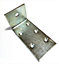 Strong Metal Joist Angle Corner Bracket Zinc Plated Silver - Size 100x50x50mm - Pack of 5