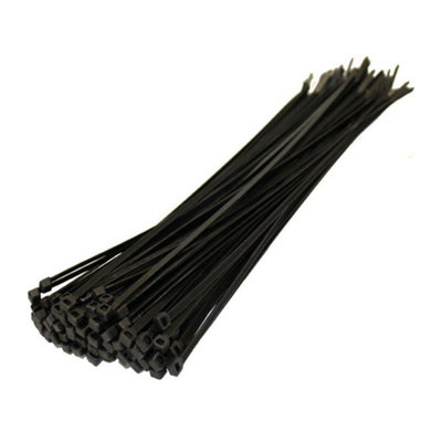 Strong Nylon Plastic Cable Ties Zip Tie Wraps organizer 100 x 2.5mm Black 100pcs