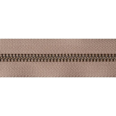 STRONG O/E ZIP 66CM - Strong Metal Tooth Open End Zip: 66cm: Fawn - YKK