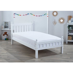 Strong Wooden Single Bed and Mattress Extra Strurdy 350kg Tested Heavy Person Kids bedroom Furniture