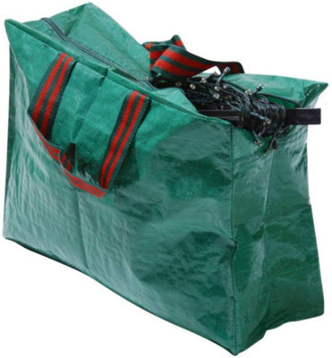 Strong Woven Polyethylene Christmas Lights Storage Bag with Handles, Wipe-Clean Surface