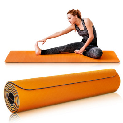 Clever Yoga Mat Towel Non-Slip for Hot Yoga. Grippy Double Sided