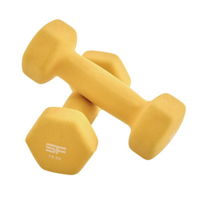 STRUCTURE FITNESS Set of 2 Neoprene Dumbbells - Arm & Hand Weights