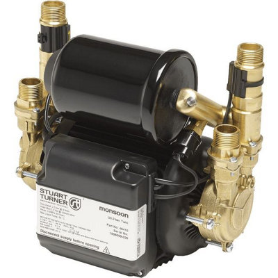 Stuart Turner Shower Pump Monsoon 3.0 Bar Twin Impeller Universal WRAS 46410