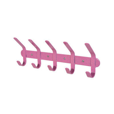 Stubbs Coat Hooks Pink (One Size)